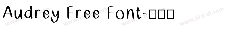 Audrey Free Font字体转换